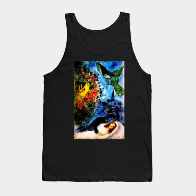 Marc Chagall Untitled, Bride and Groom Tank Top by rnstcarver